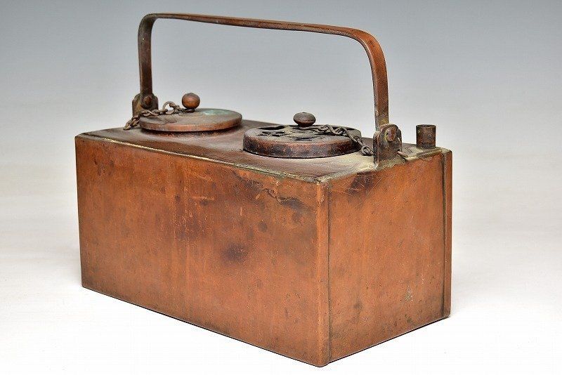 蔵C6825 銅製 燗銅壷 酒燗器 野燗炉