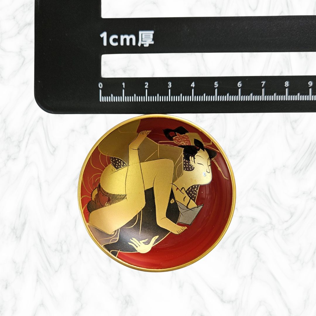 春画サイコロ賭博酒器セット 木箱入り