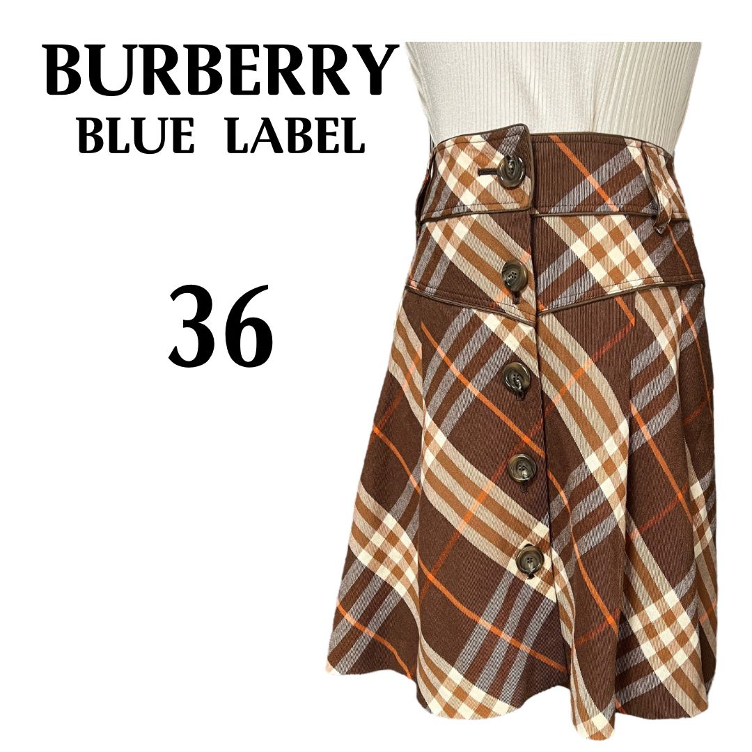 美品BURBERRY BLUE LABEL チェック柄プリーツスカート 36 Burberry 36 チェック柄プリーツスカート ブルーラベル 【公式通販】