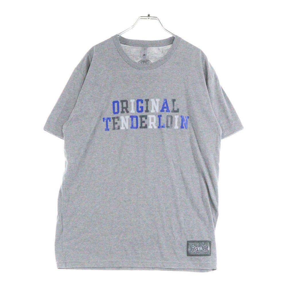 TENDERLOIN テンダーロイン 22SS TEE 2A フロントロゴプリント 半袖Tシャツカットソー グレー