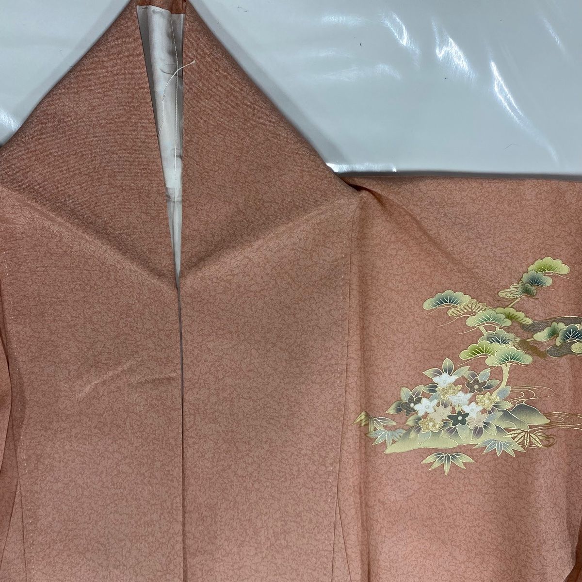 サーモンピンク 正絹