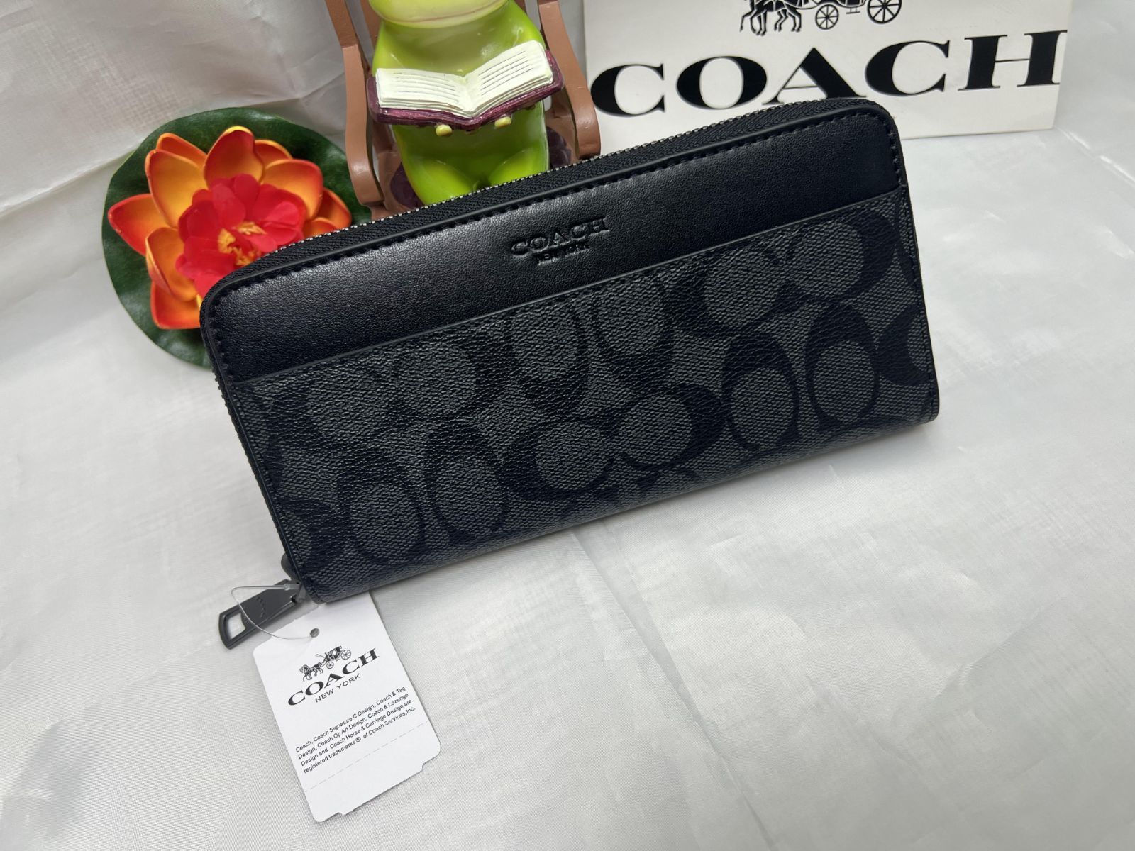 COACH財布 コーチ 長財布 ラウンドファスナー 財布 メンズ