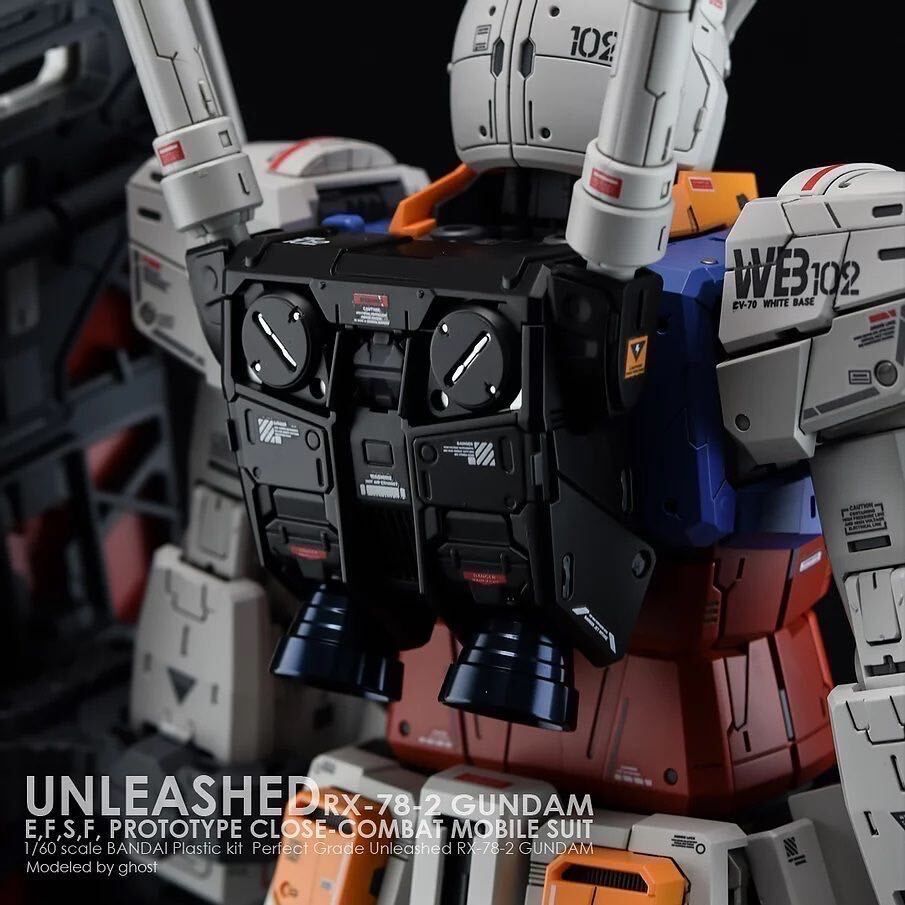 PG UNLEASHED 1/60 RX-78-2 ガンダム用水転写式デカール3枚