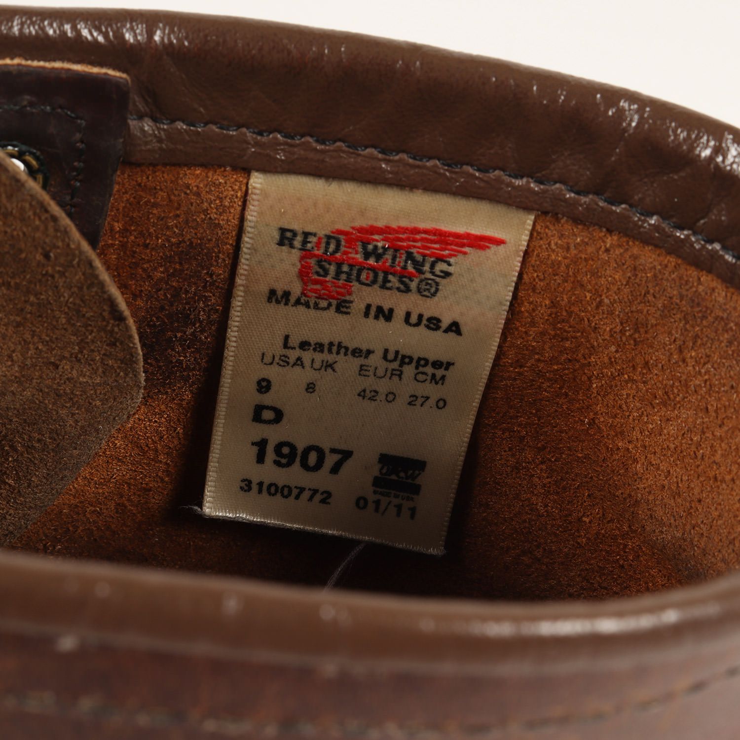 レッド ウィング 1907 アイリッシュセッター モックトゥ レザー ブーツ