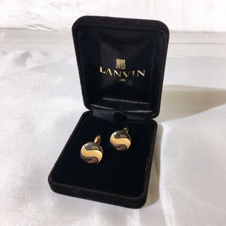 美品】LANVIN ランバン カフリンクス カフスボタン ゴールド スーツ