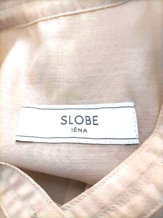 スローブイエナ SLOBE IENA オーガンジーロングバンドカラーシャツ