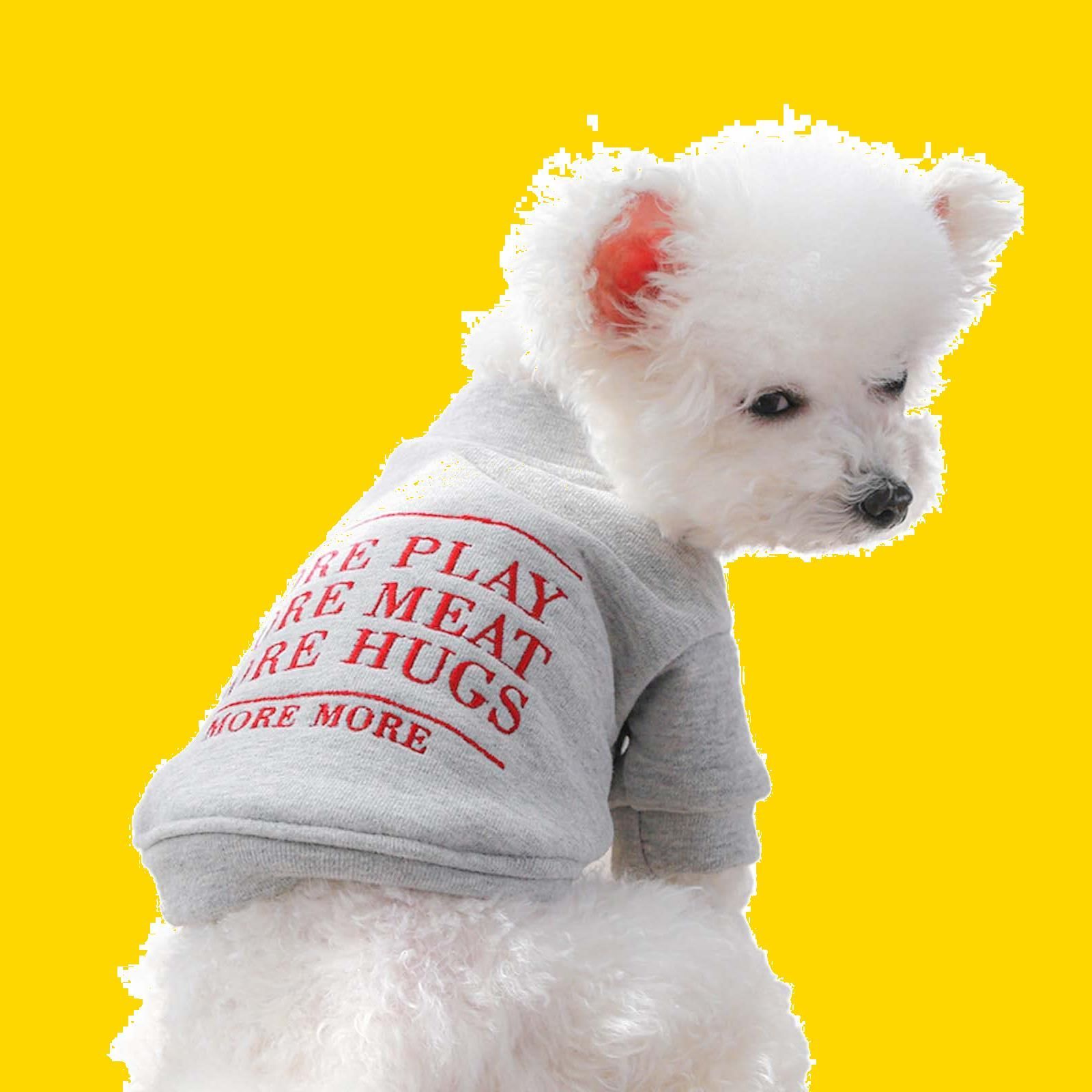 犬 服 トレーナー 春 秋冬 ボタン シャツ 半袖 かわいい 犬の服 ドッグウェア 小型犬 ペット用品 PetGround (XS)