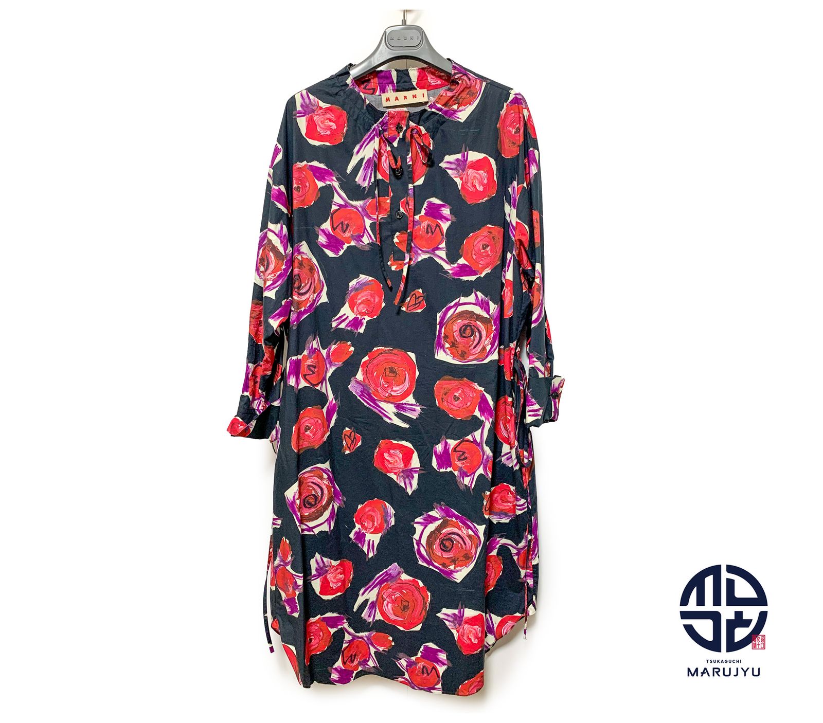 Marni 花柄パフスリーブワンピース Marni 花柄パフスリーブワンピース