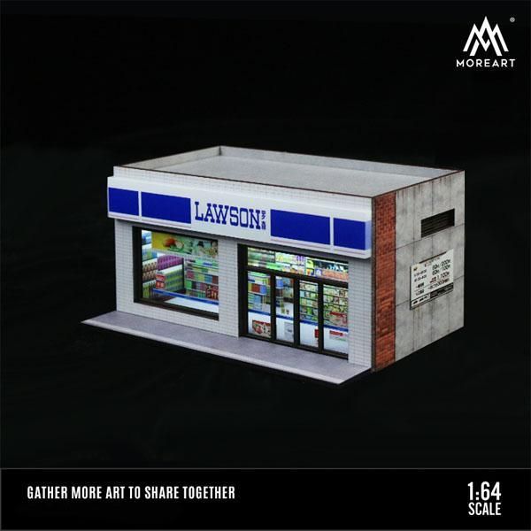 光る ファミリーマート　店舗　ミニチュア　1/64 1/64 MOREART ローソン LAWSON コンビニ コンビニエンスストア