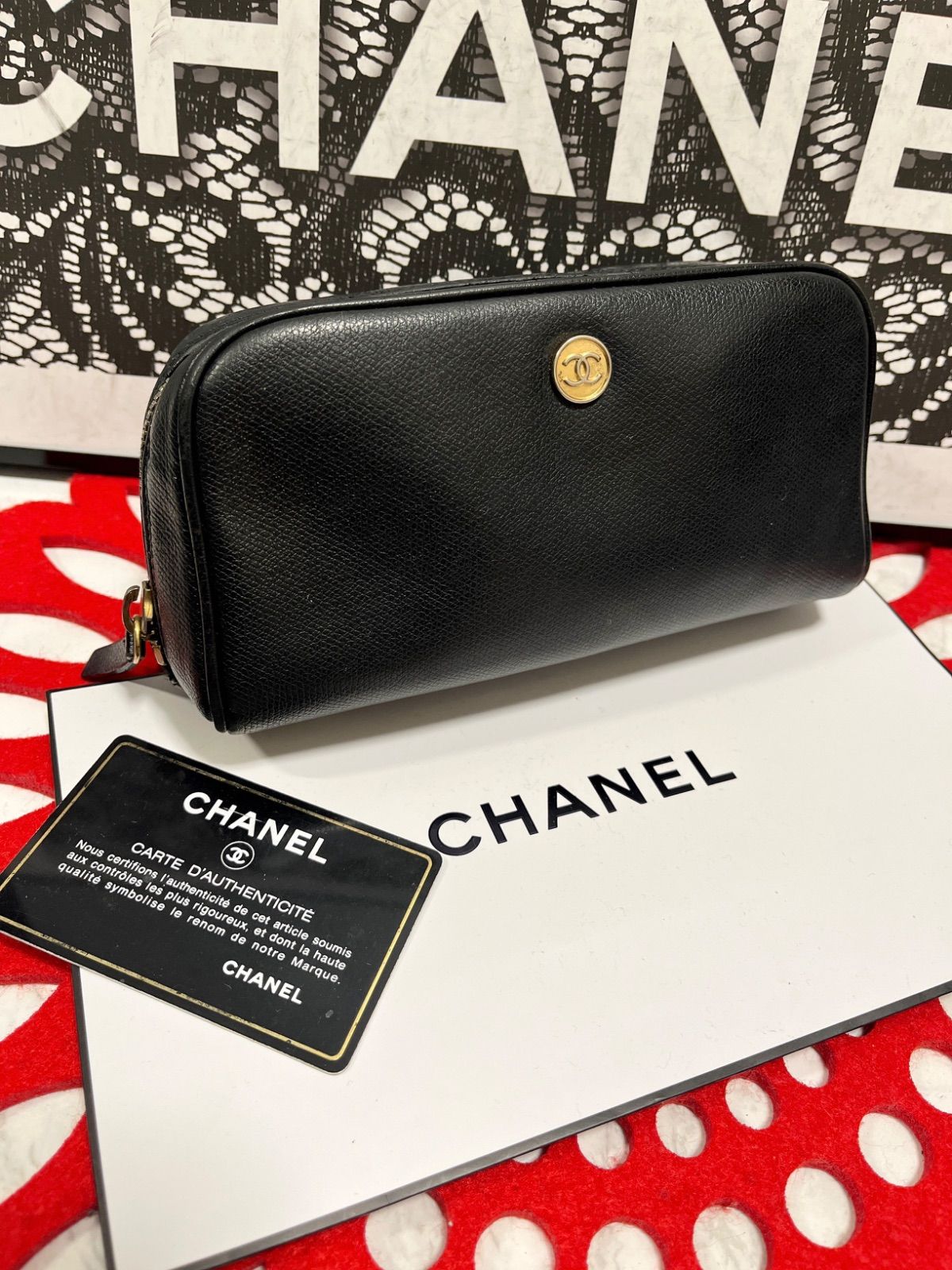 ◇◇ 極上美品 CHANEL ☆ シャネル ヴィンテージ ポーチ バニティ 
