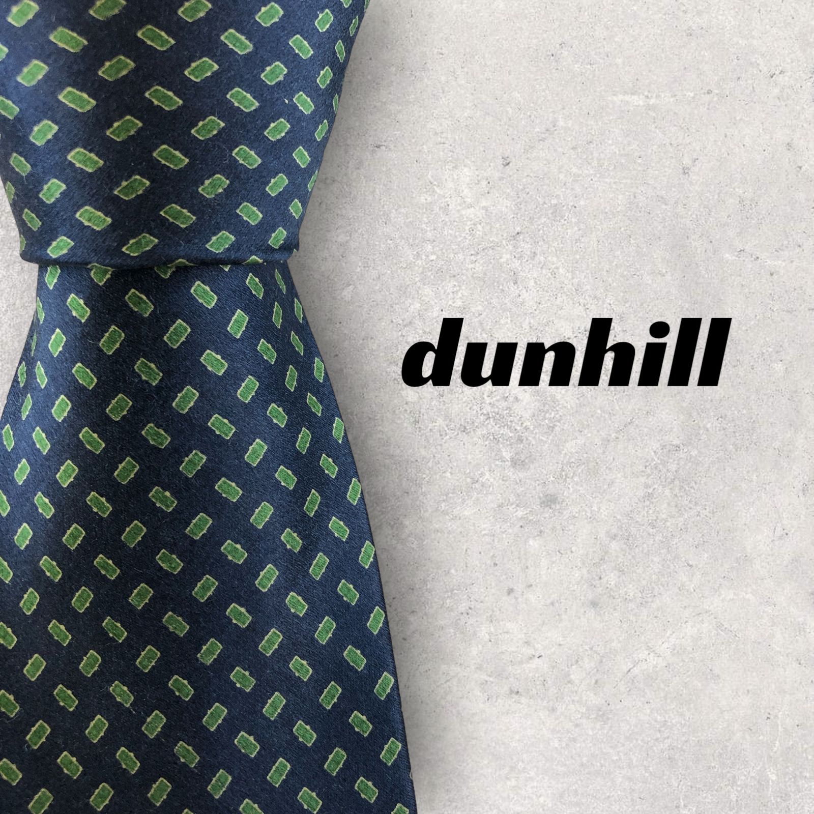 5790】良品！dunhill ダンヒル ネクタイ ネイビー系 - メルカリ