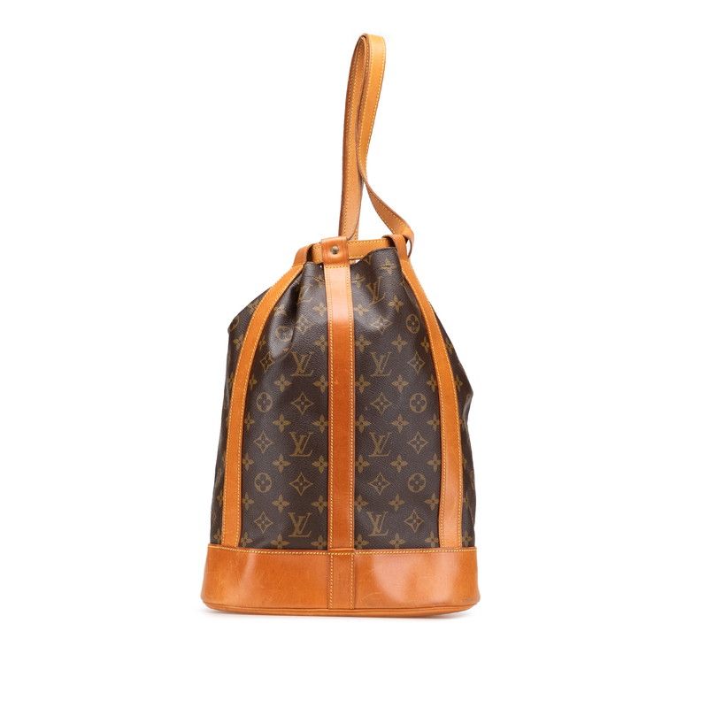 ルイ ヴィトン モノグラム ランドネPM ショルダーバッグ ボディバッグ M42243 ブラウン PVC レザー レディース LOUIS VUITTON 1-0217060