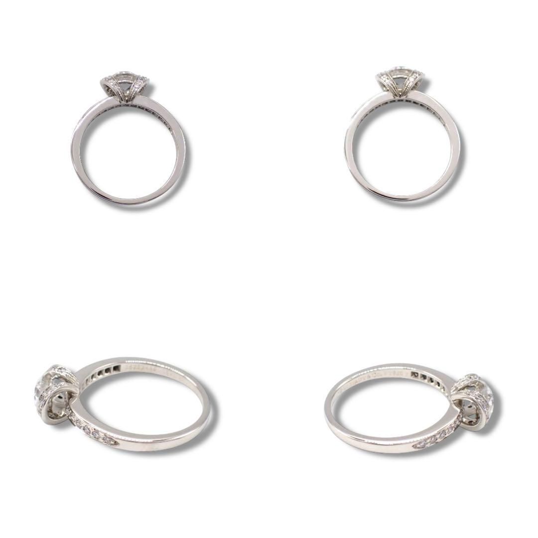 ティファニー 0.62ct リボン リング ダイヤ 15号 Pt950 3799 - メルカリ