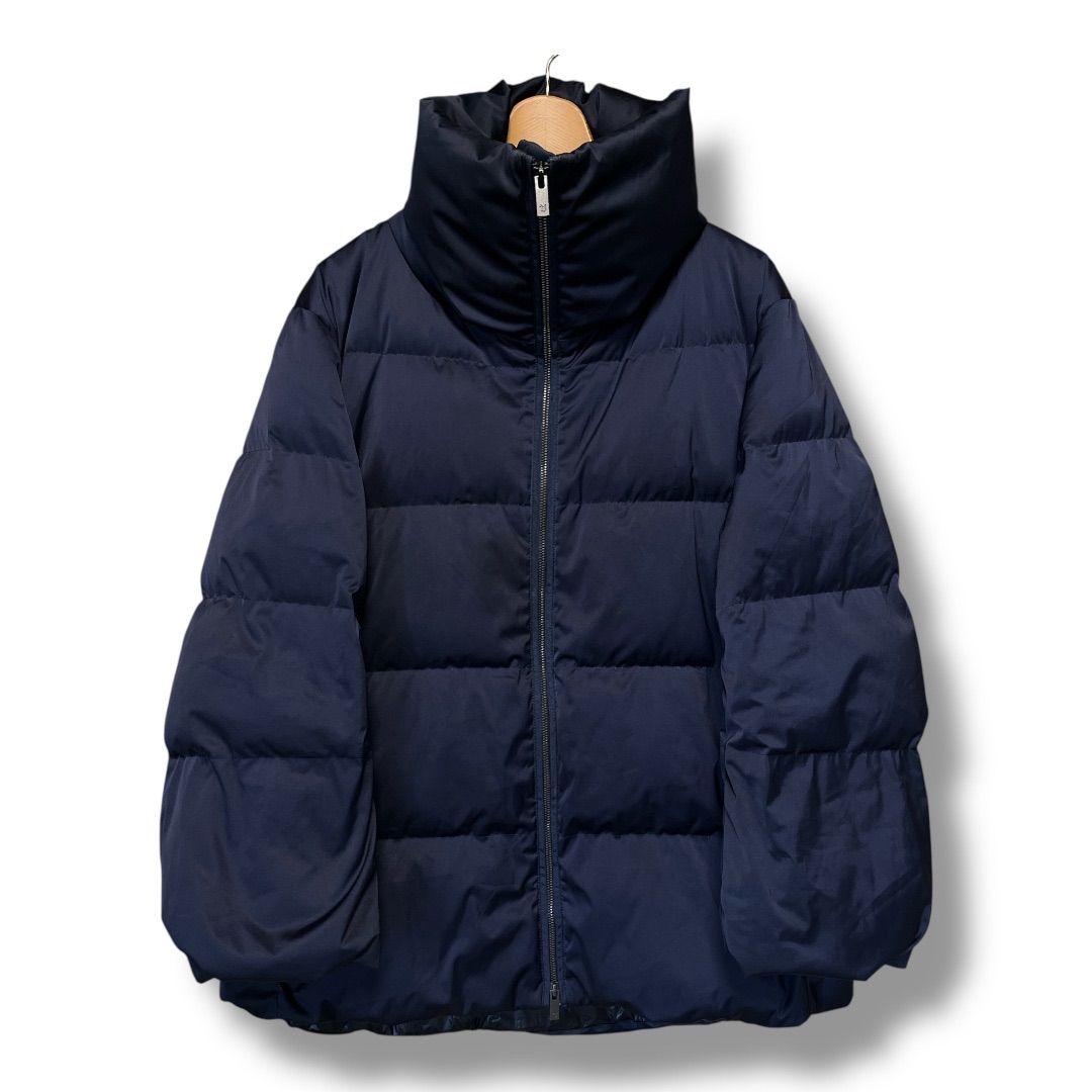 美品☆UNIQLO＋J ジルサンダー ダウンボリュームジャケット ネイビーM UNIQLO ＋J ユニクロ プラスジェイ ジルサンダー ダウン