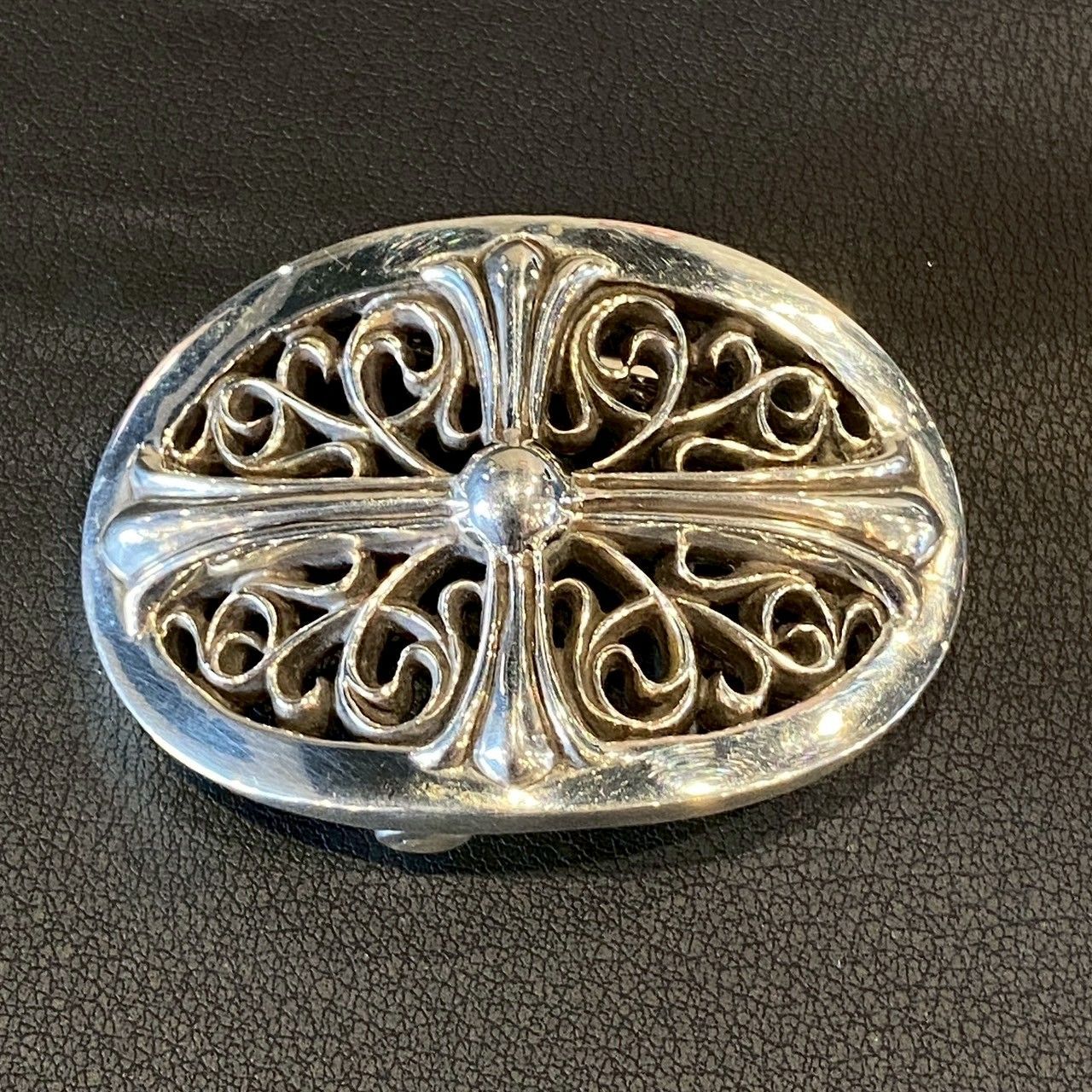  クロムハーツ 1 in クラシックオーバルクロスバックル ベルト 小物