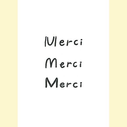 (まとめ）#今野印刷 グリーティングカード Merci L18S010 【×15セット】