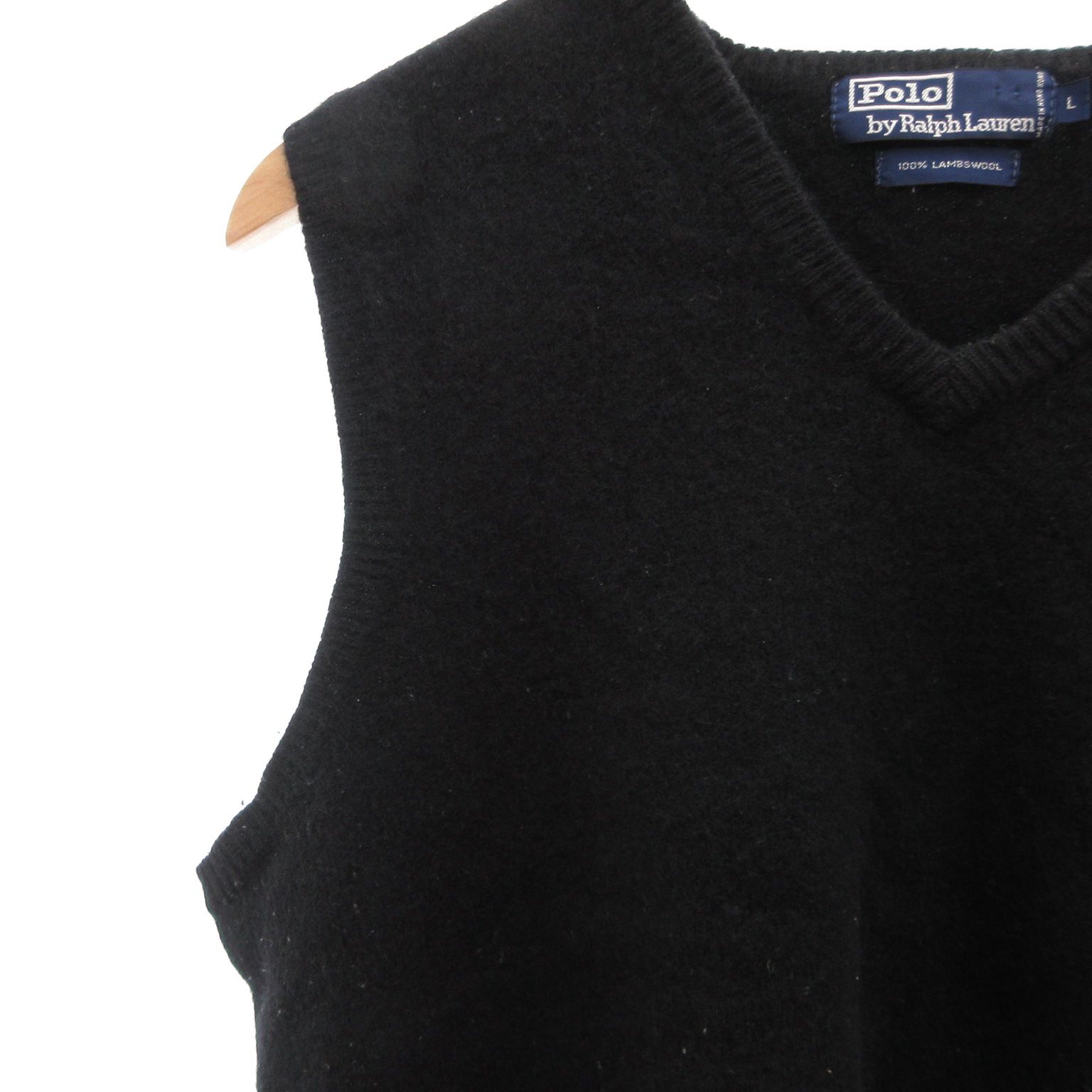 新品　90s ラルフローレン Vネック　ベスト　ニット ポニー 刺繍　ブラック 楽天市場】90's 希少サイズ S 人気 黒 □ POLO ポロ ラルフ