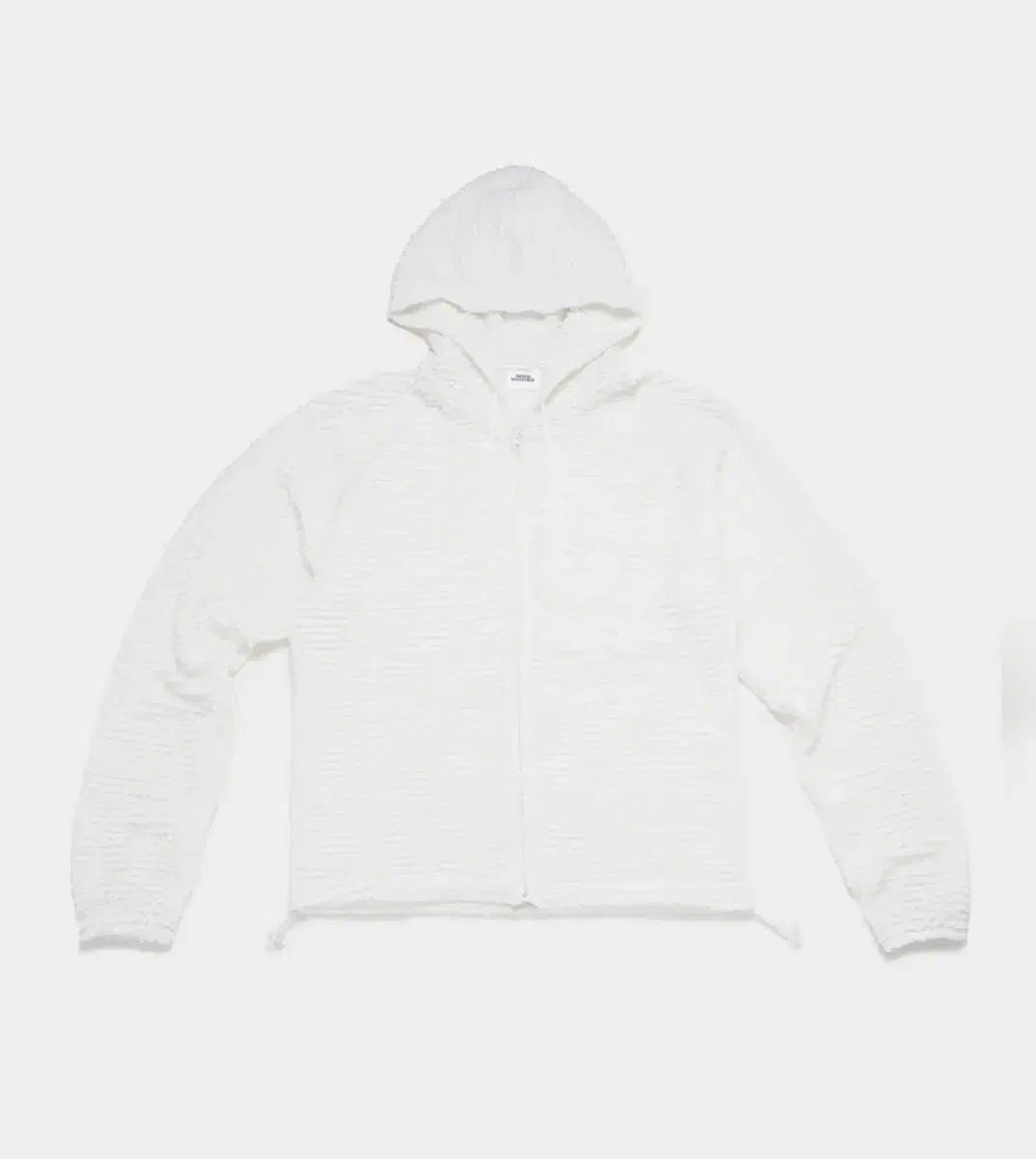 高貴な ウェブハウス ツイスター スター フリル フード ジャケット ー 白