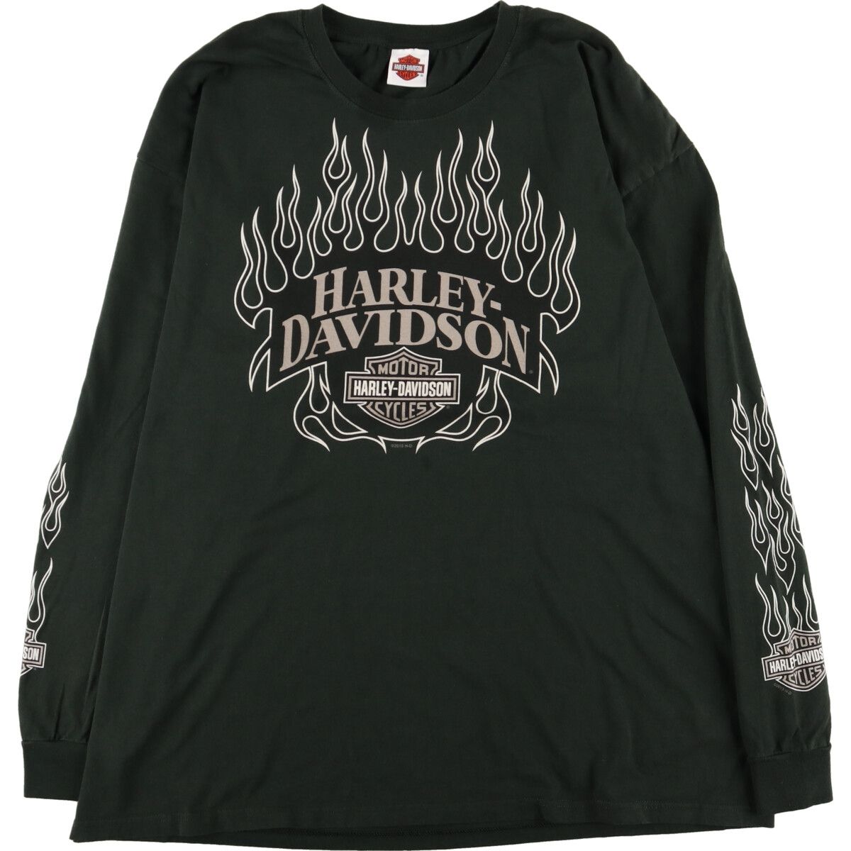 【USA製】ハーレーダビットソン両面ビックプリントロングTシャツ長袖　激レア Harley Davidson ハーレーダビッドソン 両面プリント ビッグプリント