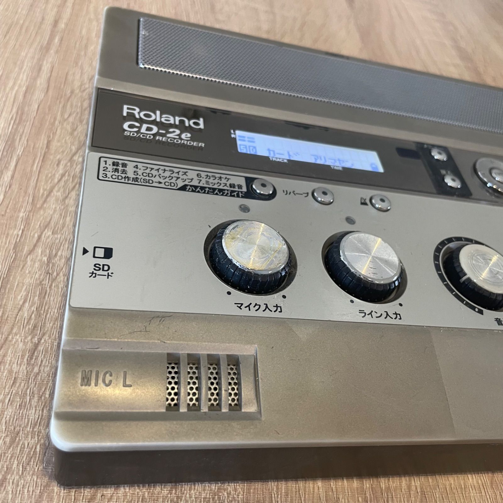 Roland ローランド CD-2e SD/CD RECORDER レコーダー 手軽に録音／再生／CD作成 中古品 - メルカリ