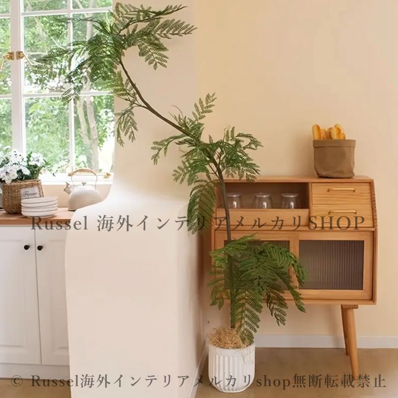 エバーフレッシュ 人工観葉植物 室内 ジャカランダ 木 店舗