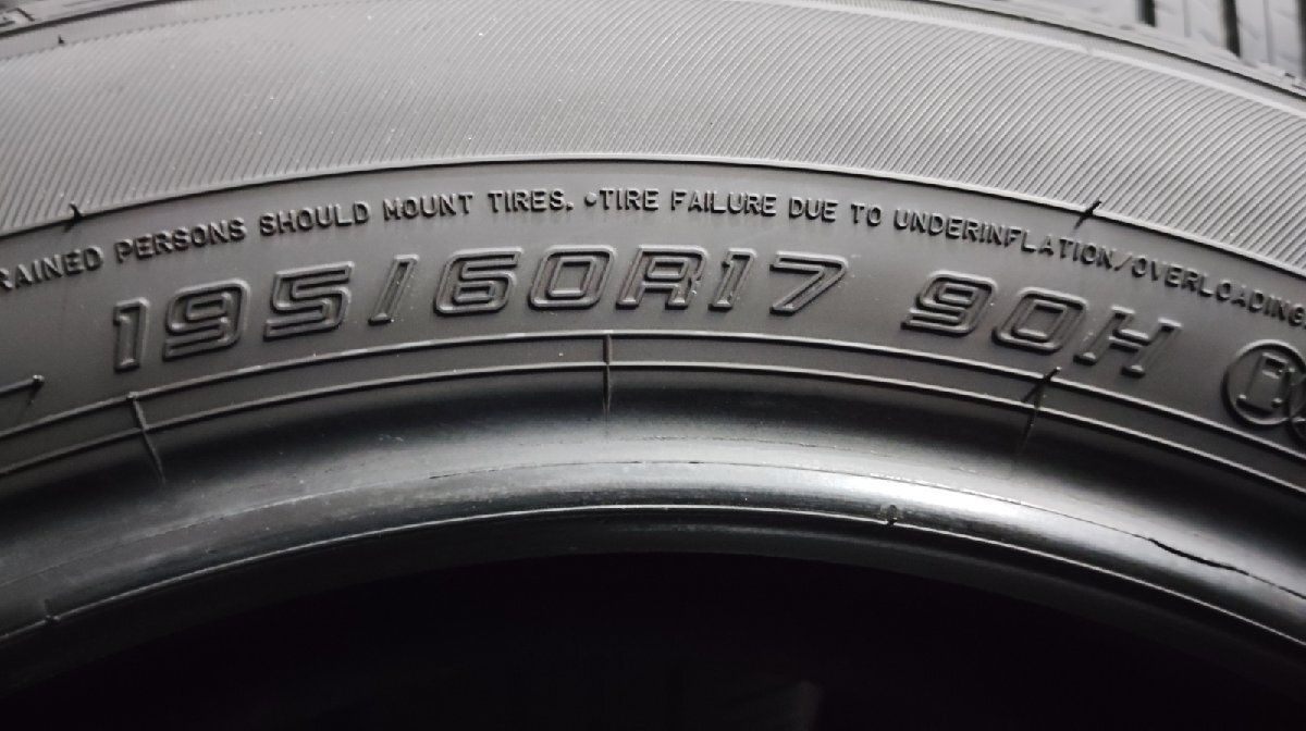 DUNLOP ENASAVE EC300+ 195/60R17 17インチ 夏タイヤ 4本 20年製 バリ溝 60プリウス ライズ ロッキー等  (KTG028) - メルカリ