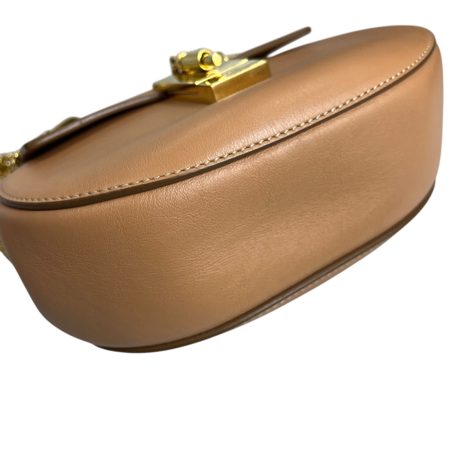 美品 クロエ Chloe ドリュー drew チェーン ショルダー バッグ 