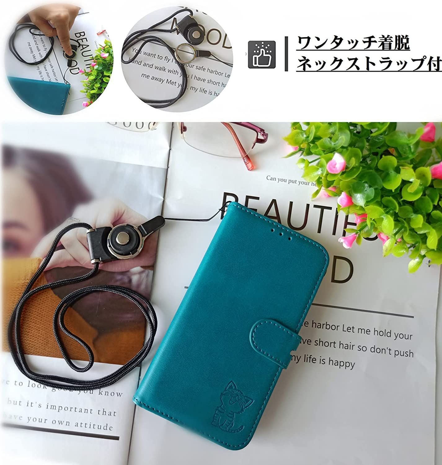 特価商品】ケース手帳型 aquos sense3 lite ケース 手帳型 shv45 ケース sense3 docomo SH-02Mケース  shv48 ケース SH-RM12ケース アクオス センス3 ケース ネックストラップ付 かわいい おしゃれ 猫柄 - メルカリ