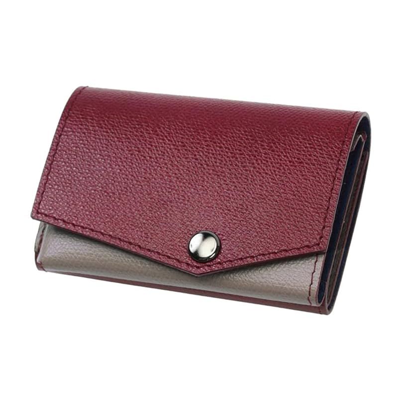 【新品】 [アブラサス] 小さい財布 メンズ レディース 財布 日本製 本革 ダークレッド 1