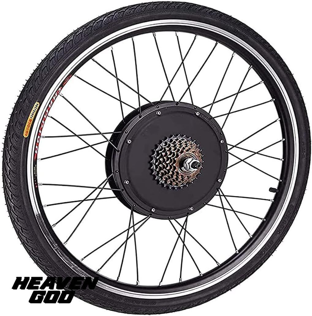 送料無料！ 48V 1000Wハブモーターバイク変換キット防水電動自転車変換キット フロントおよびリアホイールハブモーターキット LCDディスプ 鮮やかさが溢れる