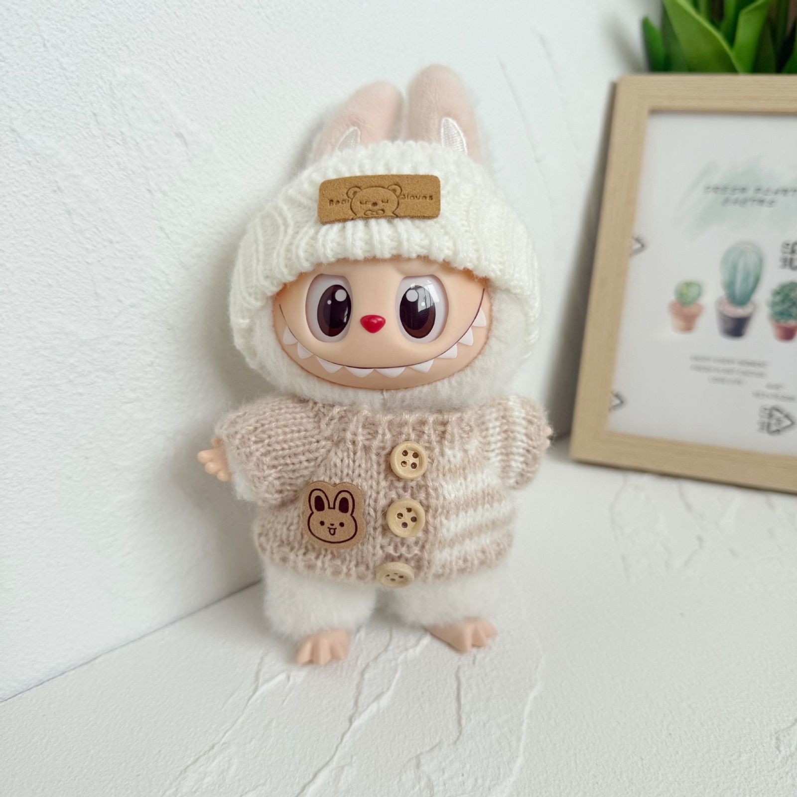美品 LABUBU お洋服セット 着せ替えコスチューム 06 labubu ぬいぐるみ 服 着せ替え コスチューム かわいい 17cm 5色