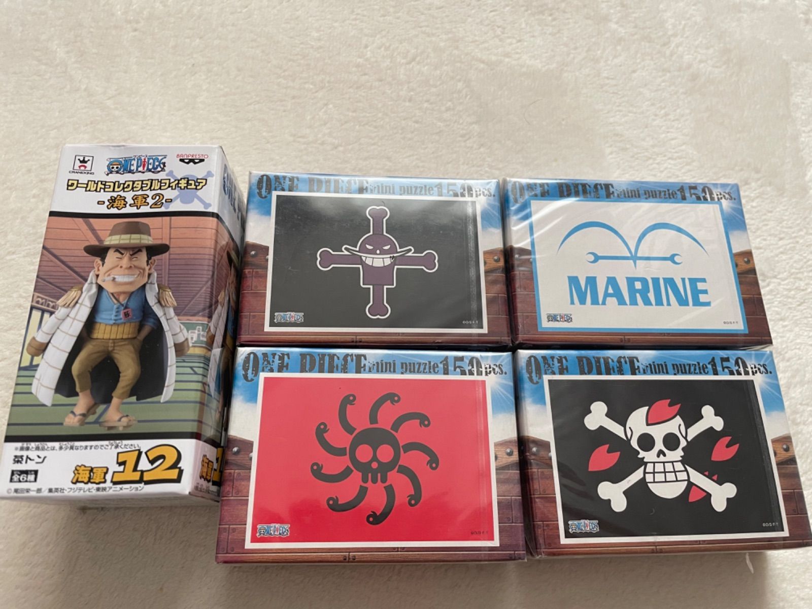 ONE PIECE ワールドコレクタブルフィギュア -海軍2-茶トン、ミニパズル