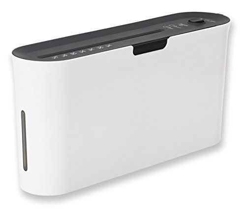 ホワイト_単品 アスミックス(Asmix) アスカ クロスカットシュレッダー 卓上スリムデザイン 連続10分 最大3枚細断 B03W ホワイト