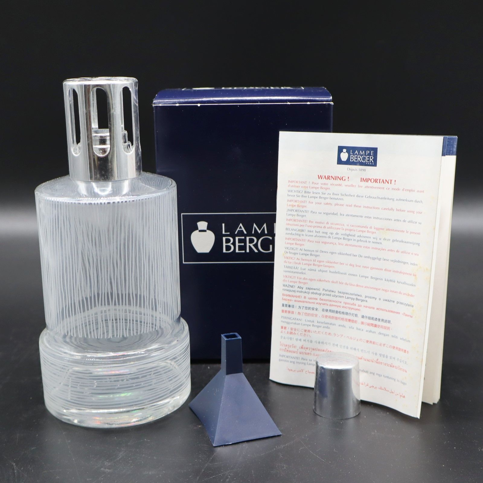 ◇ 正規品・新品｜アロマランプ｜ランプベルジェ　LAMPE BERGER  ｜漏斗なし スタートセット TUBE　TRANSPARENTE■P1983