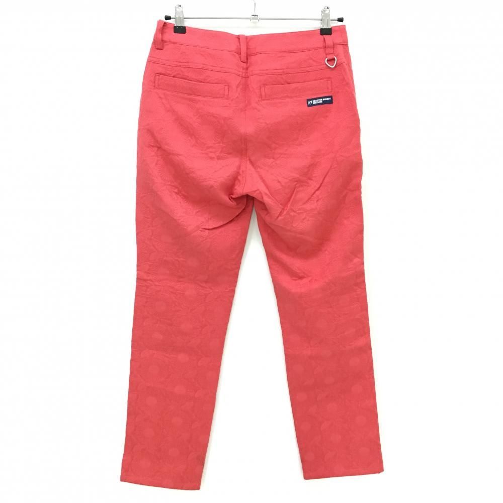 マスターバニー パンツ レッド系 ひまわり柄織生地 レディース 2(L