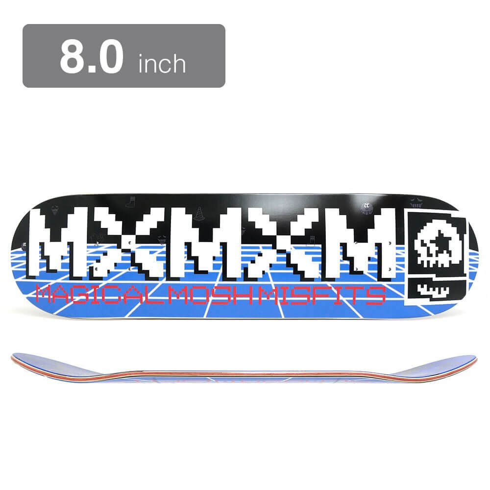 MxMxM マジカル モッシュ ミスフィッツ デッキ 板 スケボー MAGICAL MOSH MISFITS】GAME DECK WHITE 7.75インチ マジカル
