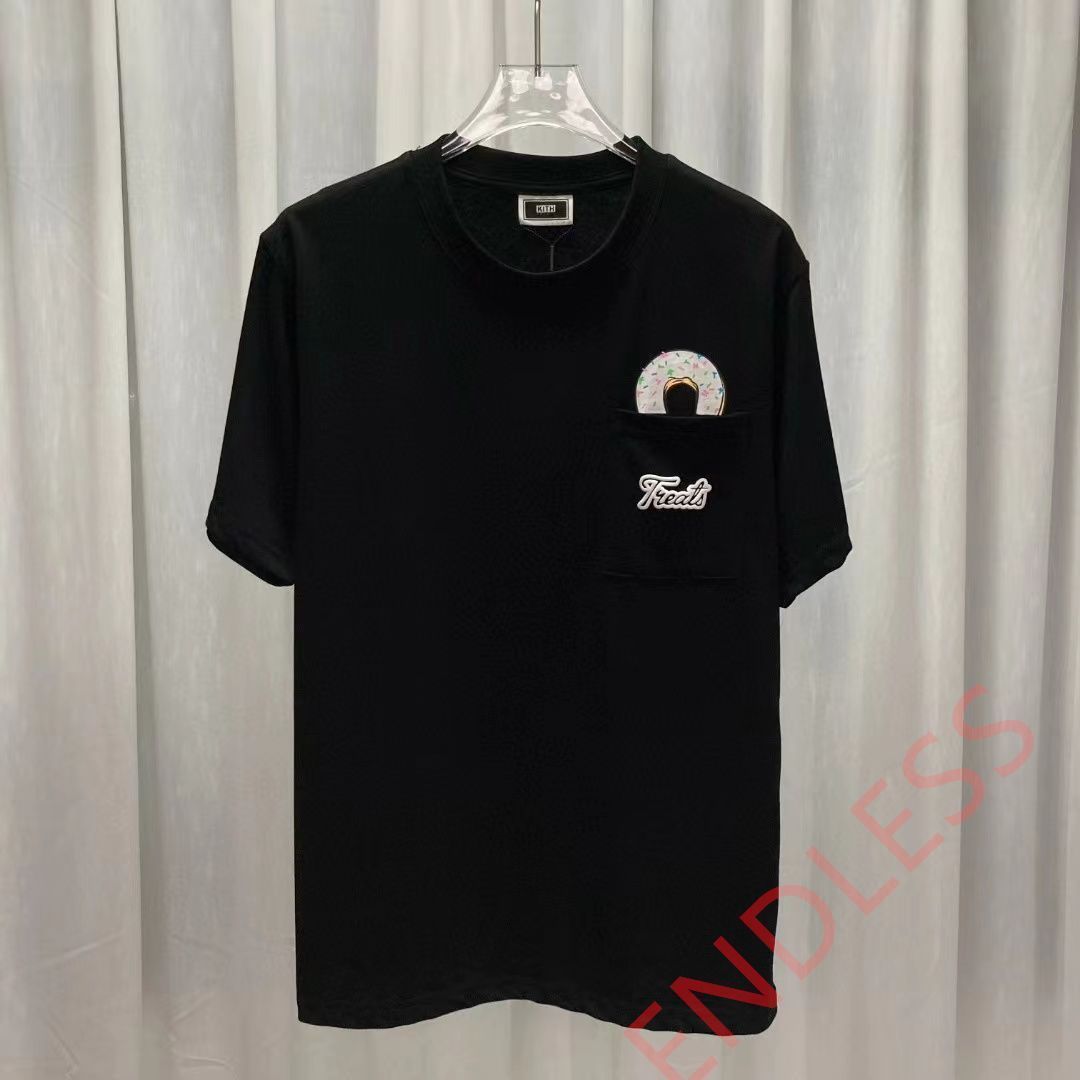 新品未使用】KITH TREATS 限定ポケットドーナツアルファベット標語プリント丸首半袖Tシャツ BLACK R1721 - メルカリ