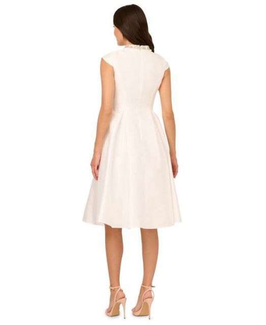 アドリアナ パペル レディース ワンピース トップス Women s Keyhole Mikado Midi Dress IVORY