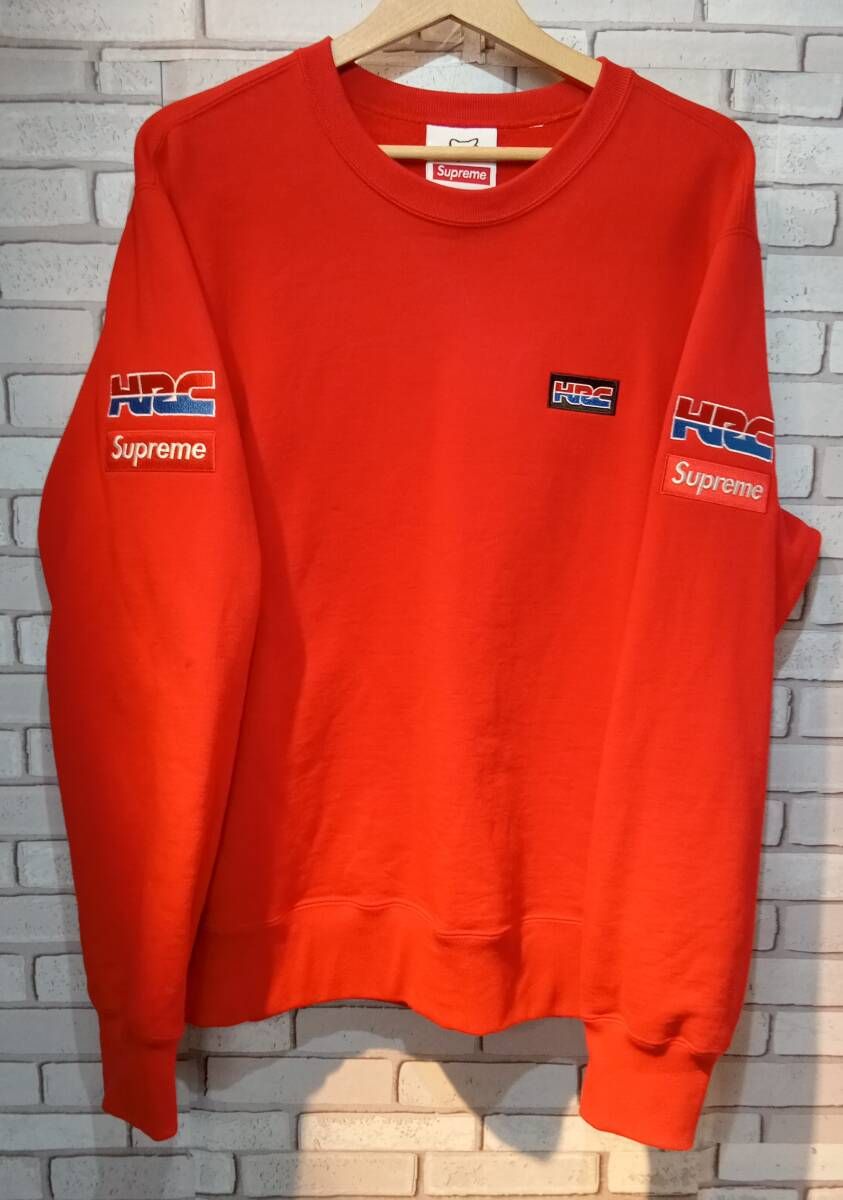 【たーさん専用】HRC Supreme レッド スウェット SMALL supreme シュプリーム 19aw Honda Fox Racing HRC crewneck M