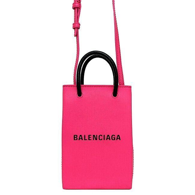 完成品 【未使用】BALENCIAGA フォンホルダー ショルダーバッグ ライト