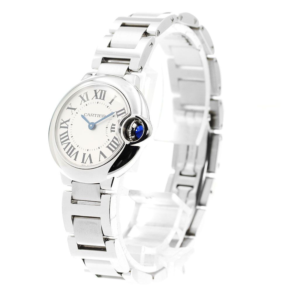 カルティエ CARTIER W69010Z4 バロンブルー SM クォーツ レディース