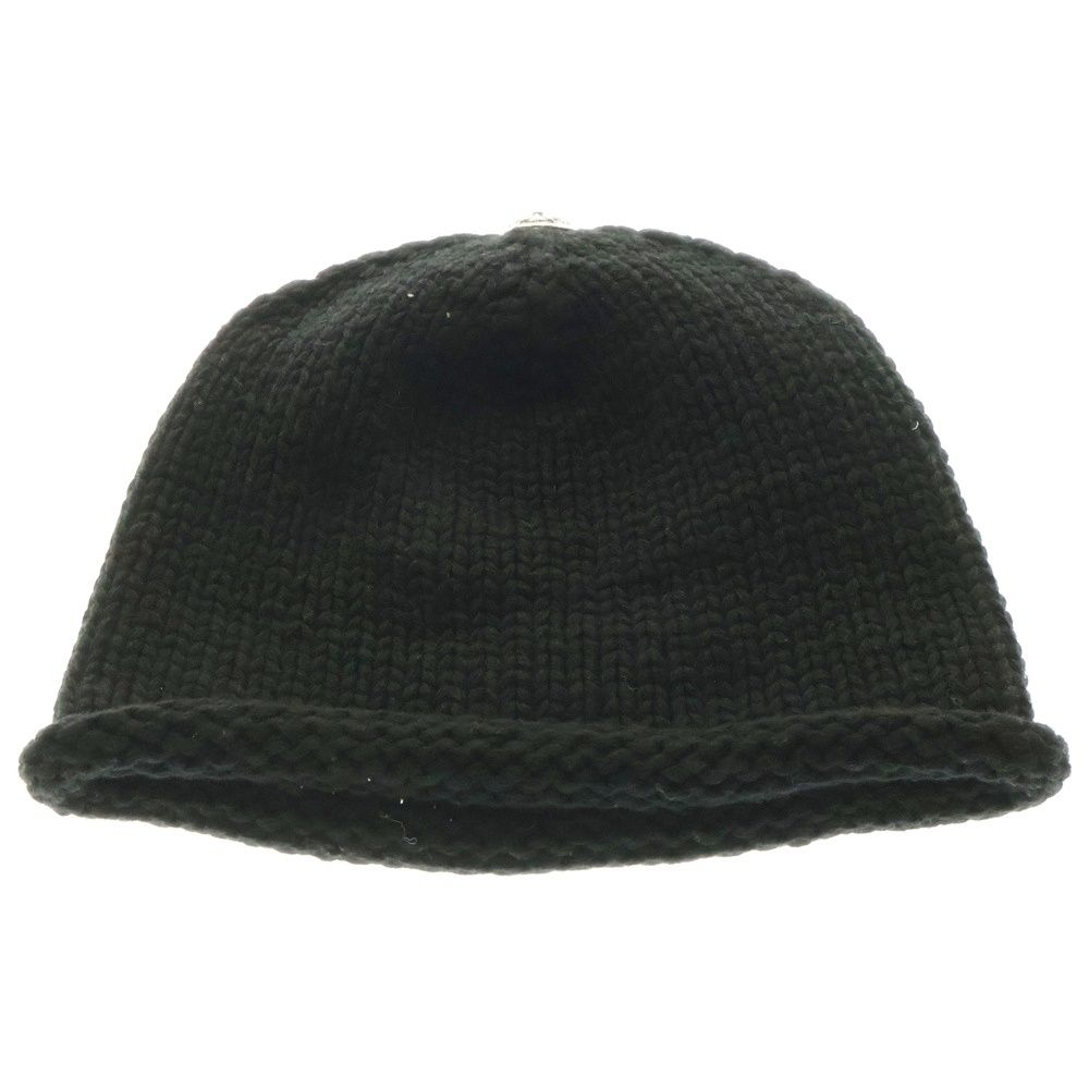 CHROME HEARTS クロムハーツ BEANIE CASH クロスパッチ カシミヤ ニットキャップ ビーニー 帽子 ブラック