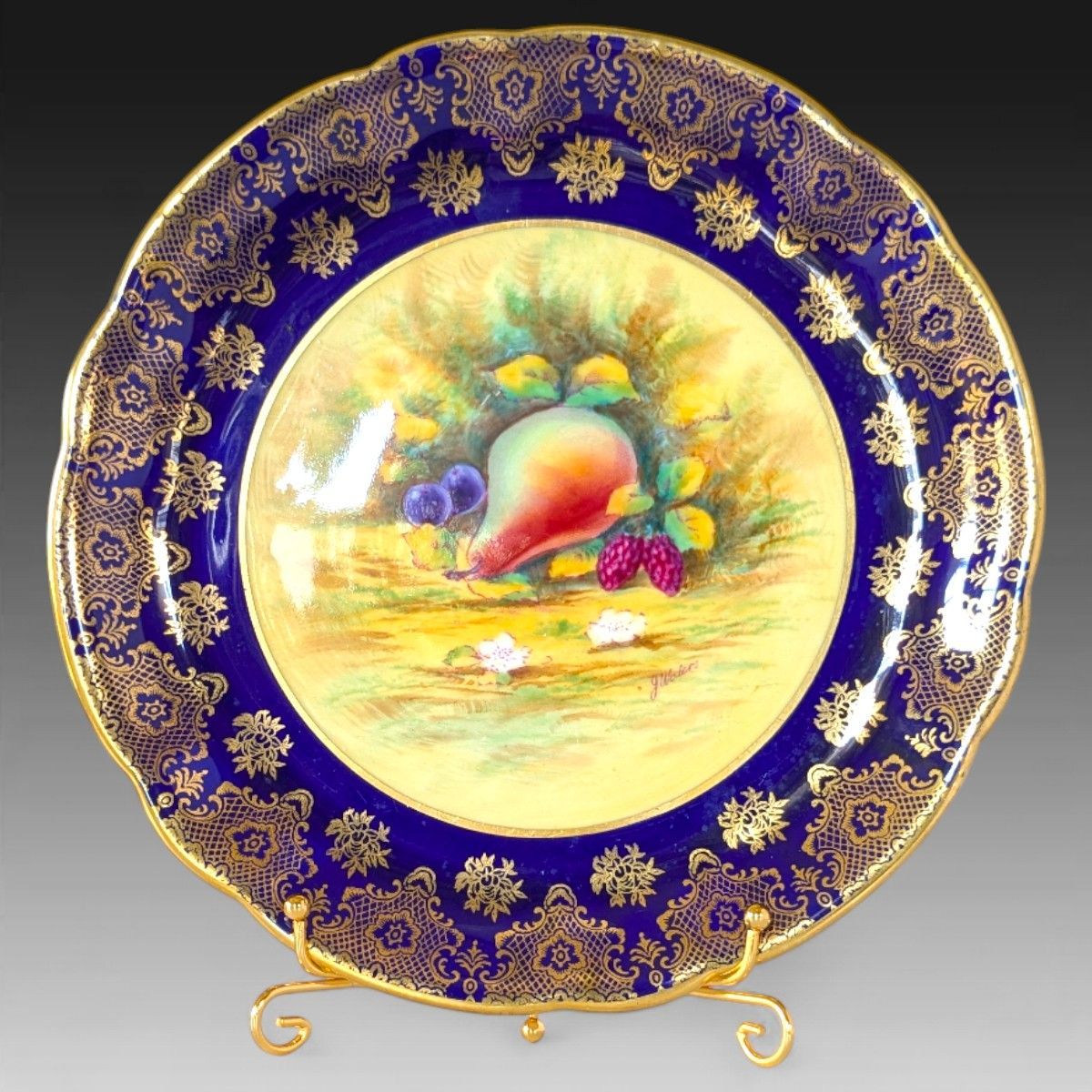 コバルトブルー＆金彩