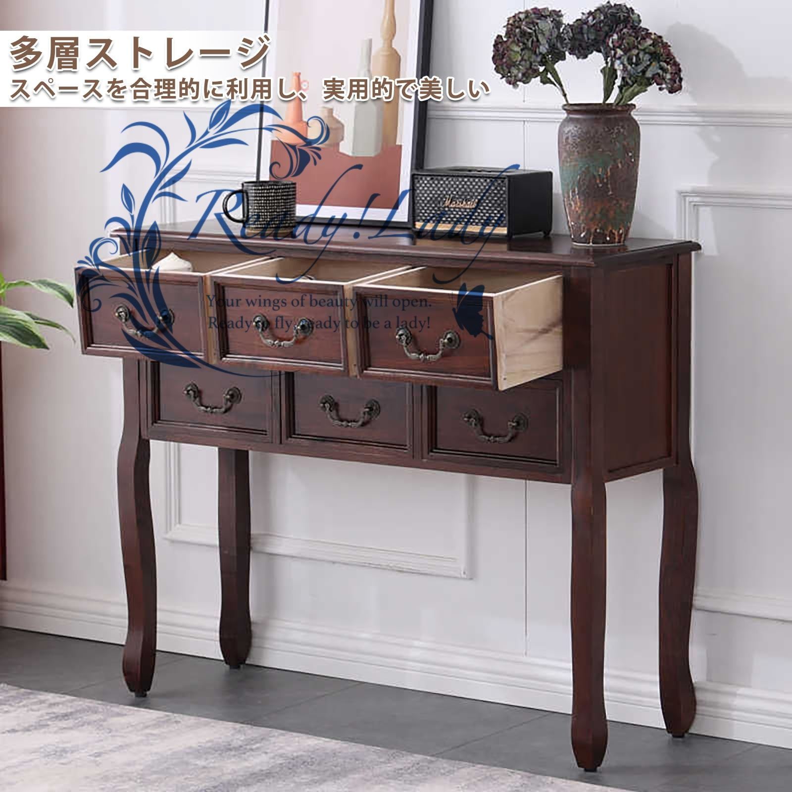 マルニ　木製 引き出し付きコンソールテーブル Amazon｜コンソールテーブル, 家庭用アンティーク木製玄関