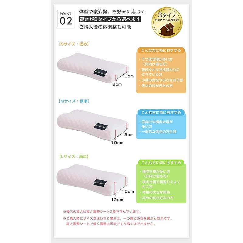 まくら 高さ調整