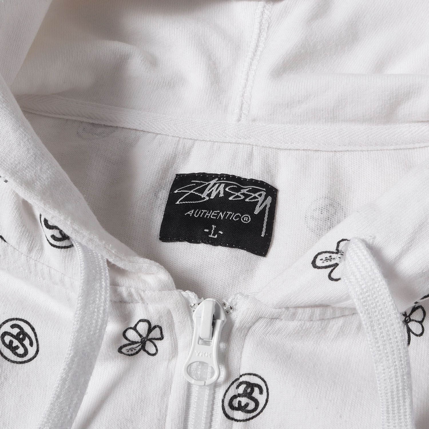 STUSSY ステューシー パーカー サイズ:L / 00s フラワー&SSリンク 