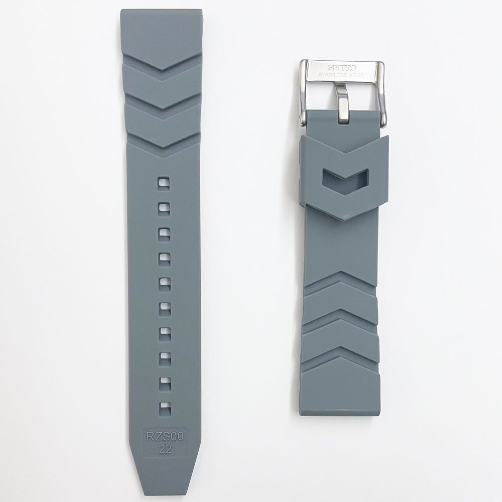 R*e様 SEIKO 純正ライトグレーシリコンラバーベルト取付幅22mmほぼ未使 R*e様 SEIKO 純正ライトグレーシリコンラバーベルト取付幅22mmほぼ未