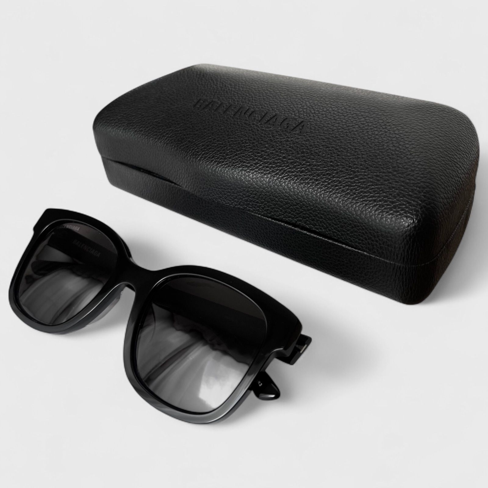 バレンシアガ エブリデイ スクエア サングラス メガネ 眼鏡 ブラック ロゴ