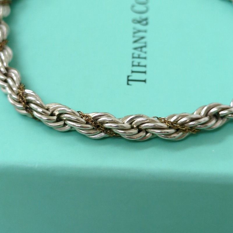 TIFFANY ティファニー ツイスト ブレスレット SV925 750 - メルカリ 