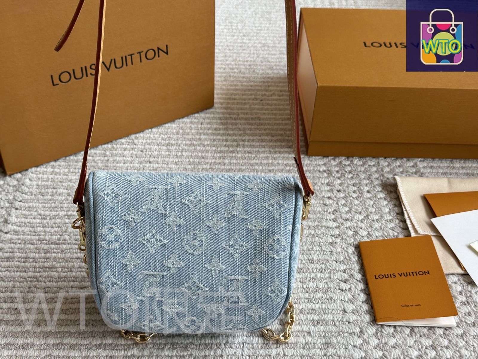 専用出品 LZMW 今日特価】LV サマーリミテッド ライトデニム ミニワイドバッグ